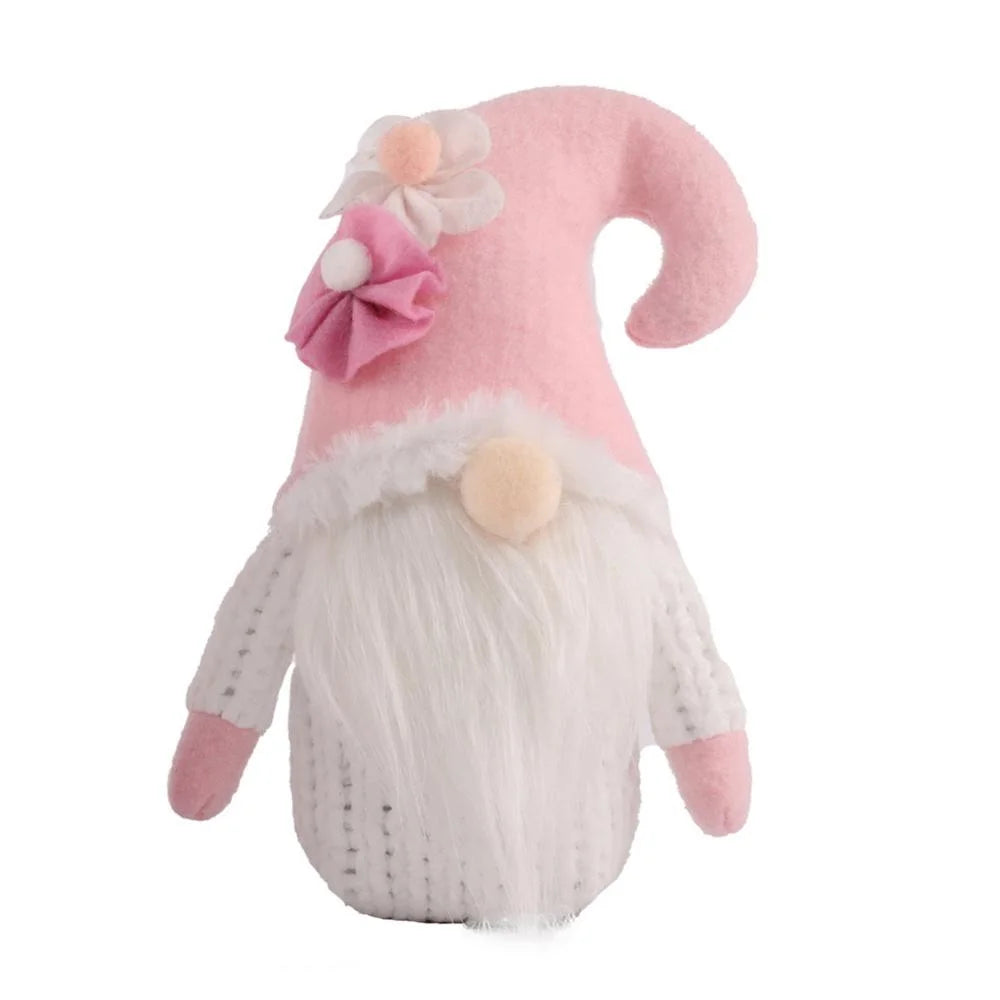 1Pc Valentines Plush Decorations - Valentines Day Mrs Handmade Swedish Tomte Decor - Valentines Home Table Elf Decor Ornaments Gift