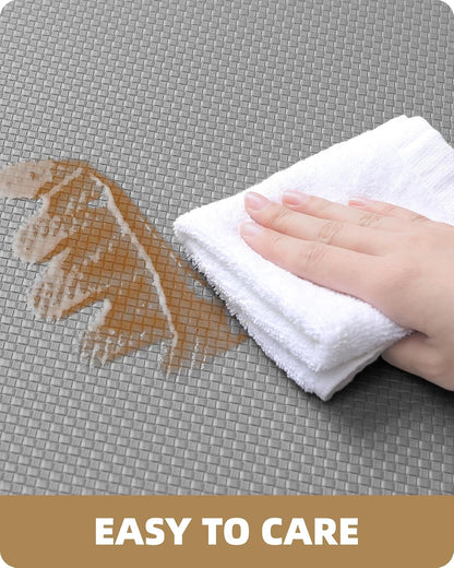 Color G Kitchen Rugs, Kitchen Rug Set 2 Piece Kitchen Runner Rug Kitchen Floor Mat, Cushioned anti Fatigue Kitchen Mat Non Skid Waterproof Comfort Standing Kitchen Rug, 17"X29"+17"X59", Grey