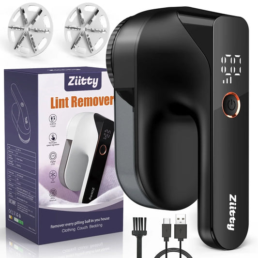 Fabric Shaver, Electric Lint Remover, Lint Shaver, Sweater Defuzzer with LED Display