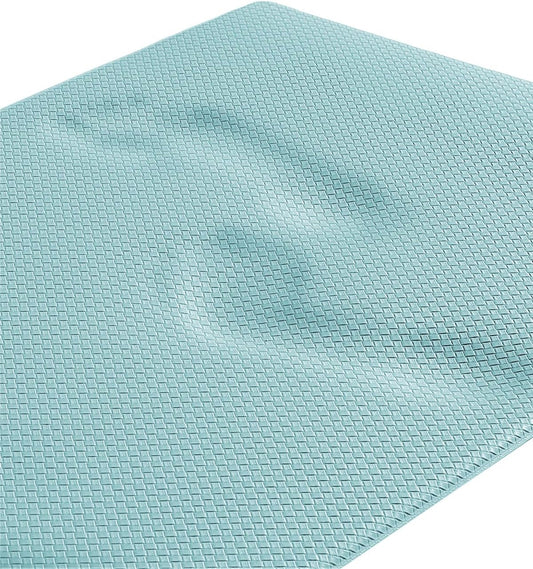 Color G Kitchen Rugs, Kitchen Runner Rug Kitchen Floor Mat, Cushioned Anti-Fatigue Kitchen Mat, Non Skid Waterproof Comfort Standing Kitchen Rugs and Mats, Memory Foam Kitchen Mat, 17"X59", Teal